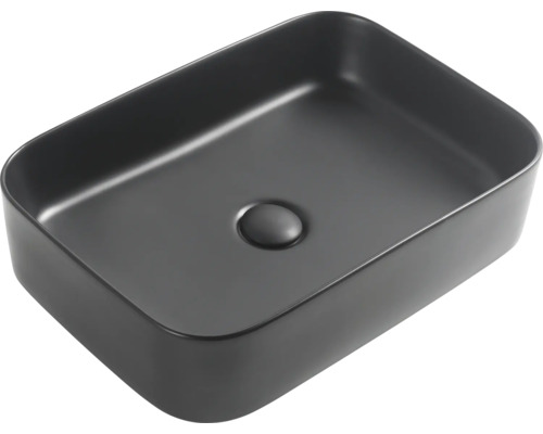 Lavabo à poser Jungborn THREE 50 x 35 cm noir mat