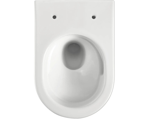 Wand-Tiefspül-WC aus Sanitärkeramik, Aufsicht