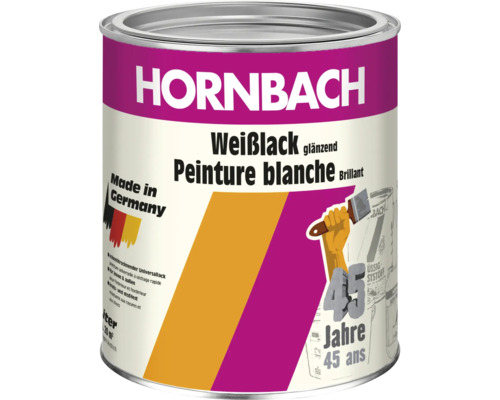 45 ans de laque acrylique couleur HORNBACH brillant blanc