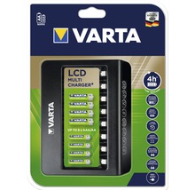 Chargeur Varta LCD Multi Charger+ pour piles AA + AAA Affichage à LED Détection de cellules défectueuses Utilisation universelle sur 110 - 240 volts-thumb-0