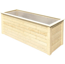 Rechteckiger Pflanzkasten aus Holz