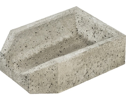 Embout écoulement béton gris 40 x 30 x 13,5 cm