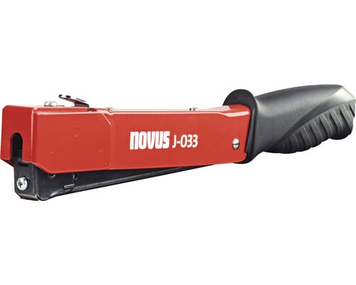 Novus Hammertacker J-033 robuster Schlagtacker für Flachdrahtklammern 6 - 10 mm Novus J-033 Handtacker für Klammern