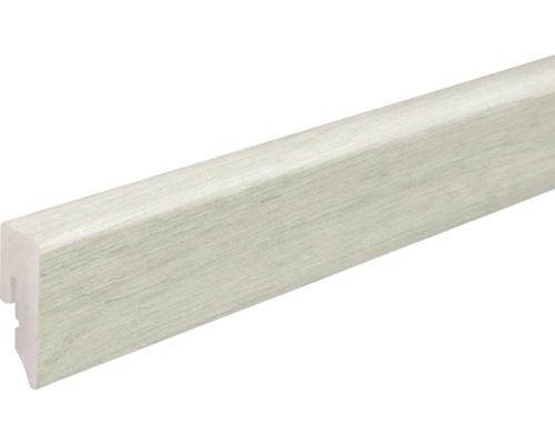 Plinthe SKANDOR PVC KU048L chêne gris blanchi à la chaux 15x38,5x2400 mm