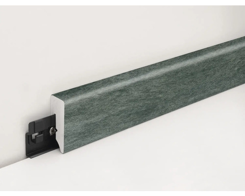 Sockelleiste mit Clip zur Wandbefestigung