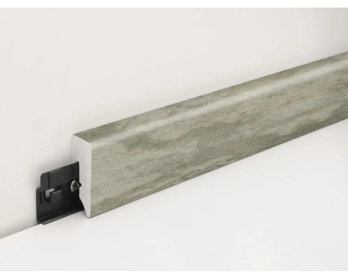 Sockelleiste mit Clip zur Wandmontage