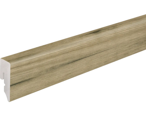 SKANDOR Sockelleiste PVC KU048L Eiche 2-Stab 2400 x 38,5 x 15 mm Sockelleiste mit Holzdekor