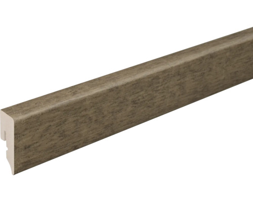 SKANDOR Sockelleiste PVC KU048L Eiche 32309 2400 x 38,5 x 15 mm Sockelleiste mit Holzstruktur