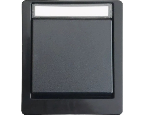 Interrupteur simple/va-et-vient pour pièces humides IP55 ROTH LANGE 56620 gris noir