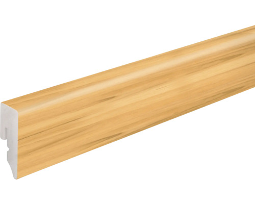 Sockelleiste PVC KU048L Kernbuche 2400 x 38,5 x 15 mm Sockelleiste aus Holzwerkstoff mit Holzdekor