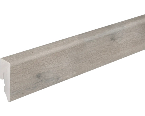 Sockelleiste PVC KU048L Eiche Urban grau 2400 x 38,5 x 15 mm Sockelleiste mit Holzstruktur