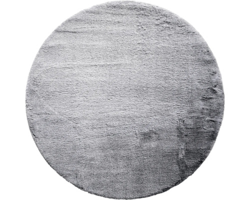 Tapis Romance gris chiné rond Ø 80 cm