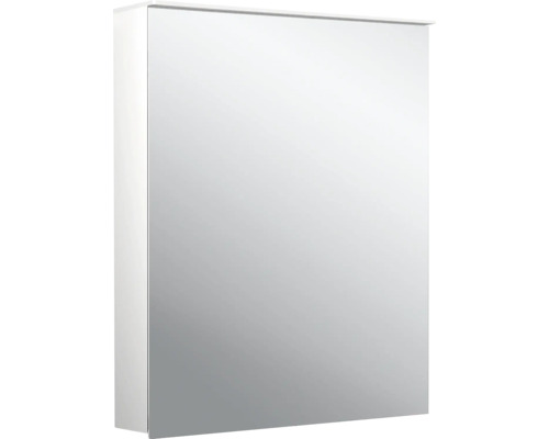 Armoire de toilette Emco Flat 2 60 x 11,3 x 71,1 cm coloris aluminium 1 porte led IP 20