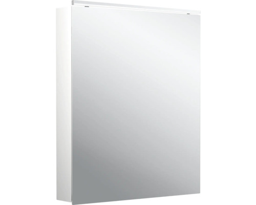 Armoire de toilette Emco Flat 2 60 x 11,3 x 72,9 cm coloris aluminium 1 porte led IP 20