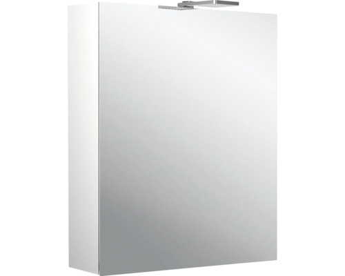 Armoire de toilette Emco Pure 2 60 x 15,3 x 72,1 cm coloris aluminium 1 porte led IP 20