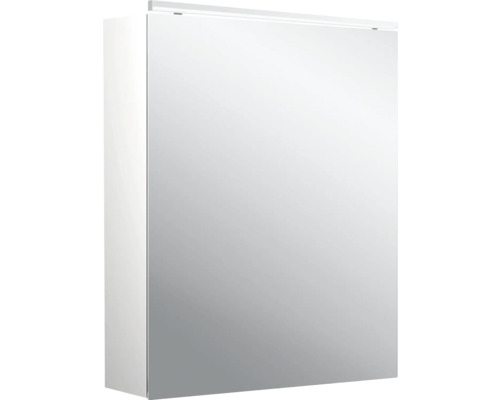 Armoire de toilette Emco Pure 2 60 x 15,3 x 72,9 cm coloris aluminium 1 porte led IP 20