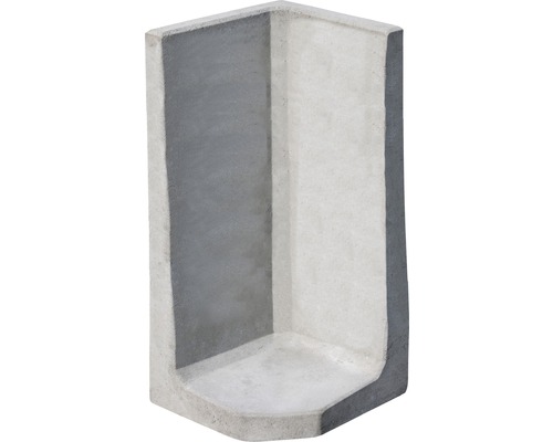 L-Stein Eck Winkelstein grau 50 cm x 7 cm x 100 cm = Fußtiefe 50 cm L-Stein Eck Winkelstein grau 50 cm x 7 cm x 100 cm = Fußtiefe 50 cm