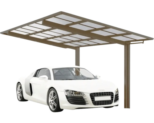 Carport simple Ximax Linea type 60 aluminium anodisé 272,6 x 495,4 cm bronze