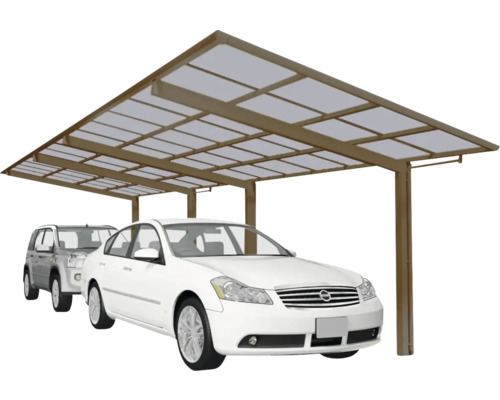 Carport double Ximax Linea type 60 Tandem aluminium anodisé 272,6 x 982,6 cm bronze