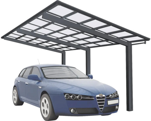 Einzelcarport Ximax Linea Typ 110 Aluminium eloxiert 272,6x495,4 cm schwarz