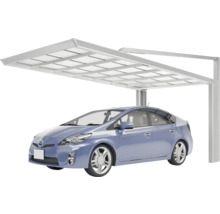 Voiture sous un abri de voiture