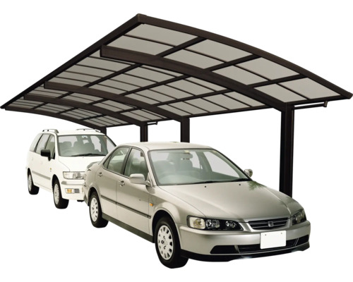 Double abri de voiture avec deux voitures