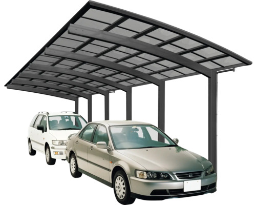 Doppelcarport Ximax Portoforte Typ 110 Tandem Aluminium eloxiert 270,4x982,6 cm schwarz