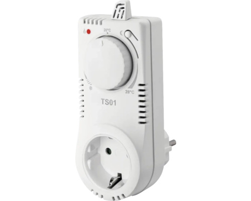 Thermostat sur prise Vitalheizung HVHSDT01 analogique blanc Thermostat sur prise Vitalheizung HVHSDT01 analogique blanc