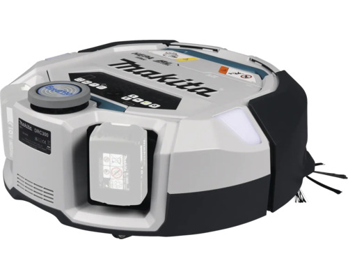 Robot aspirateur Makita avec batterie insérée