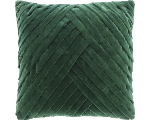 Coussin décoratif carré avec housse en velours matelassé