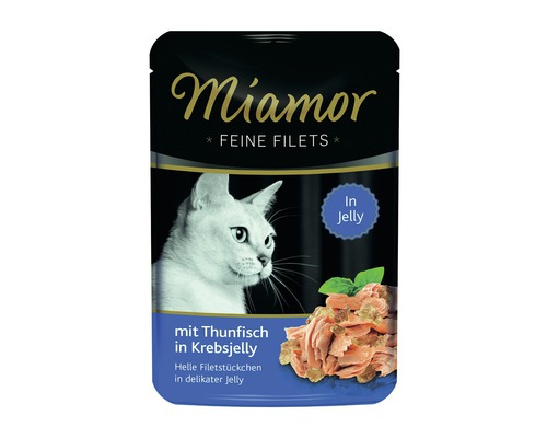 Pâtée pour chat Miamor filets fins thon en gelée de crabe 100 g