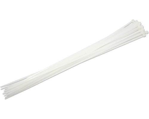 Bündel weisse Kabelbinder