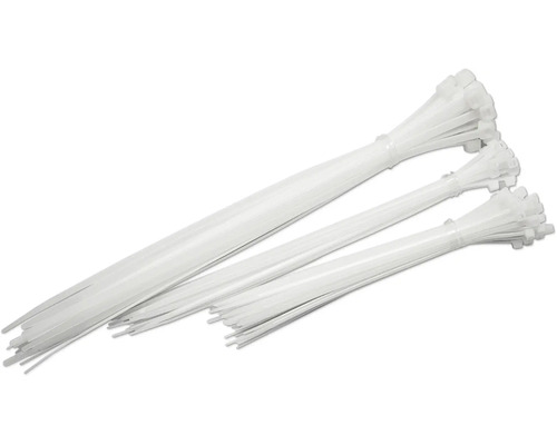 Mehrere Bündel Kabelbinder aus Kunststoff