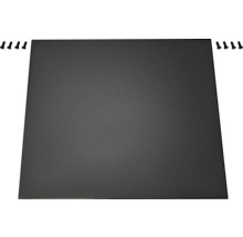 Plaque carrée en acier avec vis