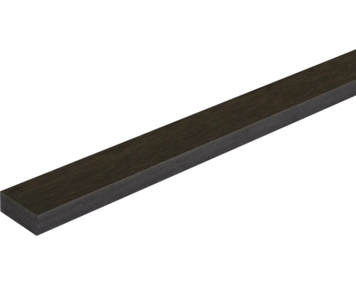 Baguette murale placage chêne fumé 2400 x 25 x 10 mm Latte en bois