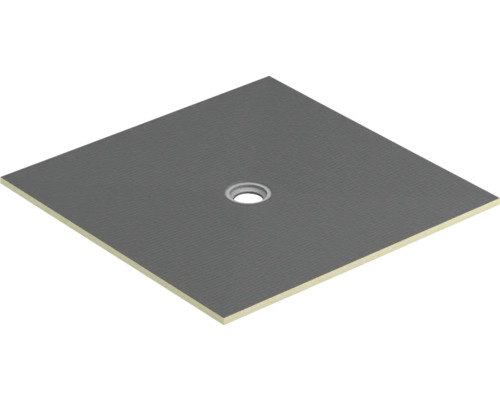 Receveur de douche carrelable Swisspor swissporBOARD Doccia Piato 120 x 120 x 2 cm 300069 Receveur de douche carré avec drain