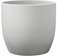 Cache-pot Soendgen Basel Stone céramique Ø 12 cm h 10 cm gris clair