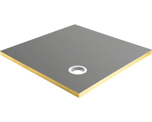 Receveur de douche carrelable Swisspor swissporBOARD Doccia Punto 100 x 200 x 4 cm évacuation décentralisée 300079 Receveur de douche carré avec drain