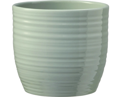 Cache-pot Soendgen Bergamo Pure céramique Ø 24 cm h 23 cm bleu brillant