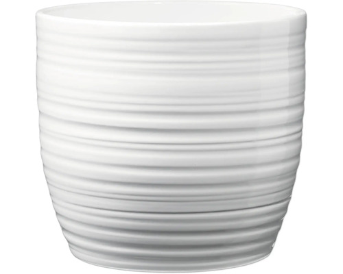 Cache-pot Soendgen Bergamo Pure céramique Ø 21 cm h 20 cm blanc