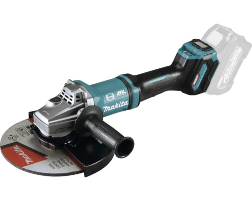Meuleuse d'angle sans fil Makita XGT® GA038GZ 40V, sans batterie ni chargeur Meuleuse d''angle sans fil Makita avec disque à meuler et poignée supplémentaire