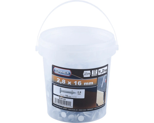 Pointes de fixation pour carton bitumé 2,8x16 mm galvanisé 1200 pces Pointes de fixation pour carton bitumé 2,8x16 mm galvanisé 1200 pces