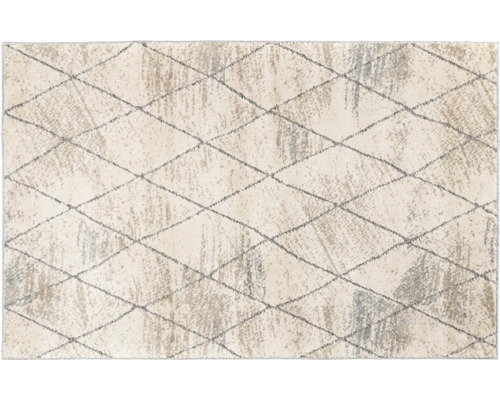 Outdoorteppich Solero Rauten creme/grau 200x290 cm