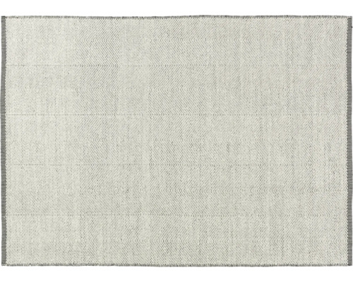 Teppich Merlot Fischgrät weiss/anthrazit 140x200 cm