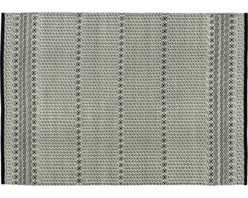 Teppich Morrelino Rauten schwarz/weiss 140x200 cm