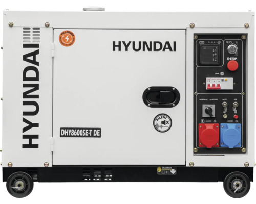 Groupe électrogène Hyundai Generator DHY8600SE-T D Diesel Silent 1x 230V 1x 400V