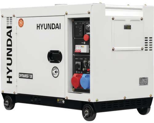 Générateur Hyundai avec roues pour une utilisation mobile
