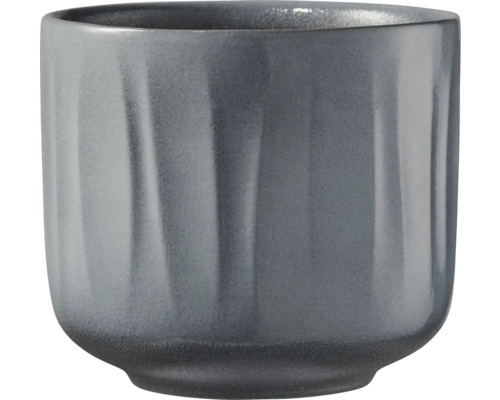 Cache-pot Soendgen Bagua céramique Ø 13 cm h 12 cm gris clair lasure