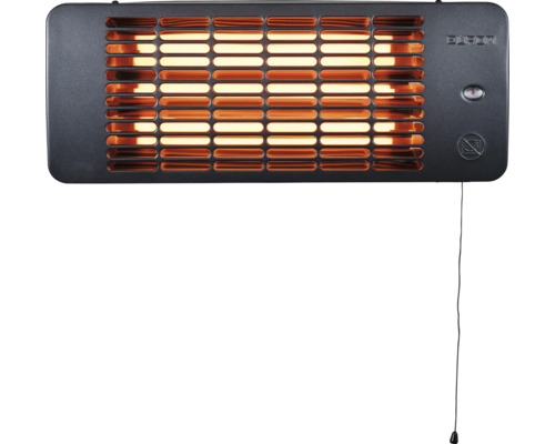 Radiateur mural avec interrupteur à tirette et protection contre la surchauffe