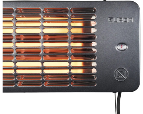 Radiateur radiant Eurom avec trois niveaux de chauffage